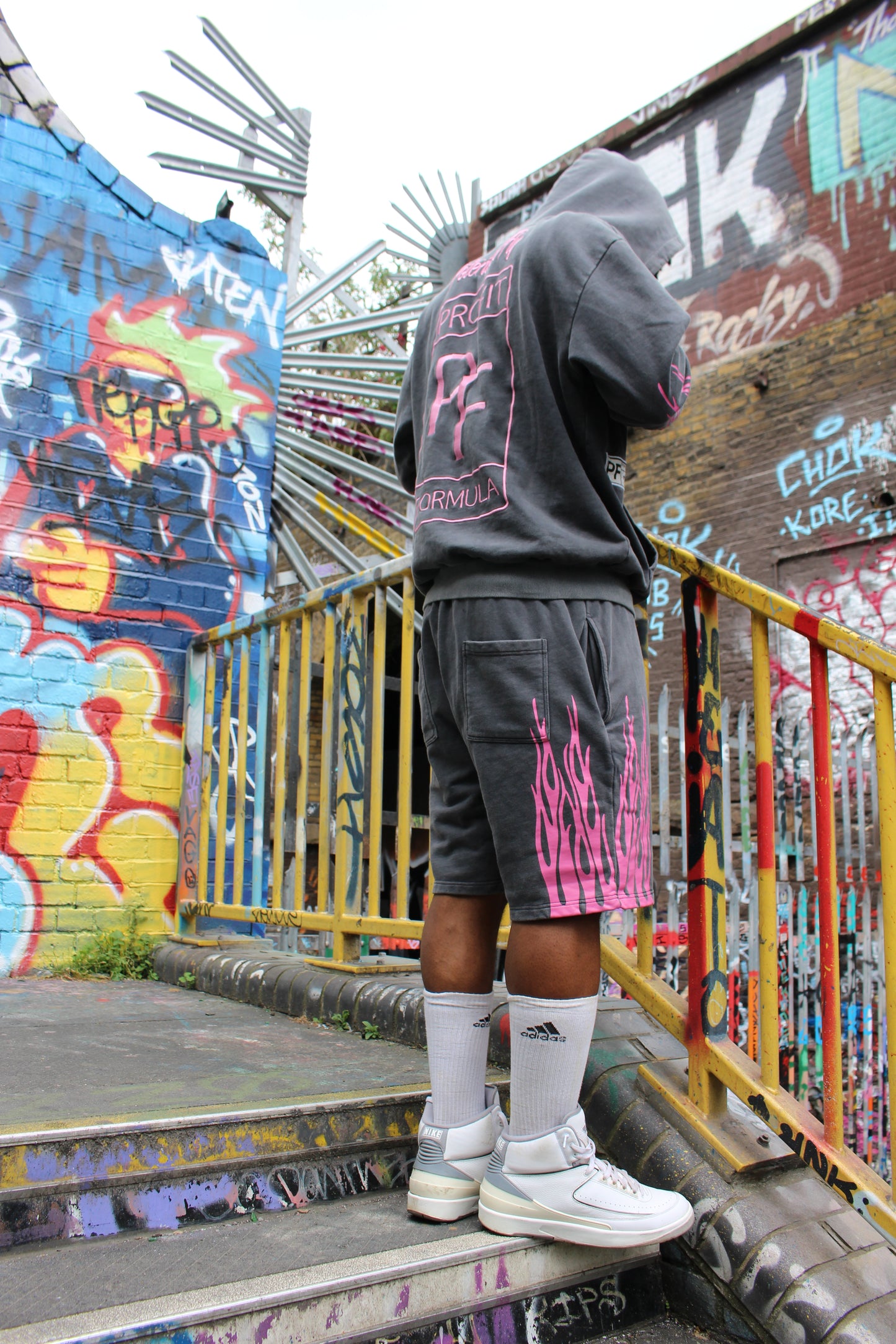 166 Racer Shorts-Set (Smoke Rose)